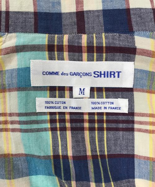 COMME des GARCONS SHIRT（コムデギャルソンシャツ）COMME des GARCONS SHIRT (コムデギャルソンシャツ) BDチェックシャツ スカイブルー サイズ:Mの古着・服飾アイテム