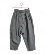 COMME des GARCONSコムデギャルソン）の古着「サルエルタックパンツ」｜グレー