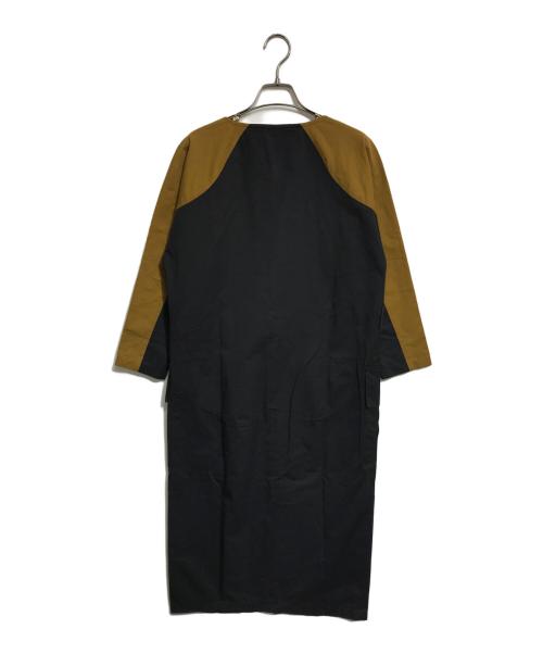 DRIES VAN NOTEN（ドリスヴァンノッテン）DRIES VAN NOTEN (ドリスヴァンノッテン) 切替ワンピース ブラック×ブラウン サイズ:36の古着・服飾アイテム
