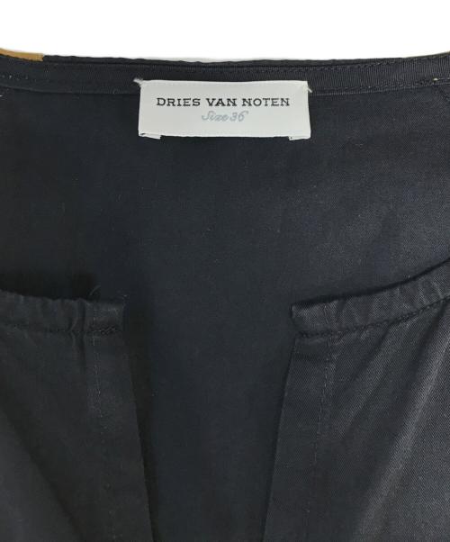 DRIES VAN NOTEN（ドリスヴァンノッテン）DRIES VAN NOTEN (ドリスヴァンノッテン) 切替ワンピース ブラック×ブラウン サイズ:36の古着・服飾アイテム