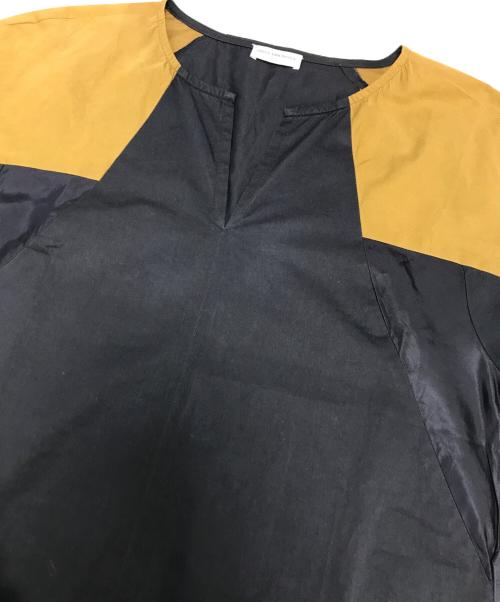 DRIES VAN NOTEN（ドリスヴァンノッテン）DRIES VAN NOTEN (ドリスヴァンノッテン) 切替ワンピース ブラック×ブラウン サイズ:36の古着・服飾アイテム