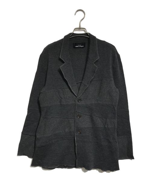 tricot COMME des GARCONS（トリココムデギャルソン）tricot COMME des GARCONS (トリココムデギャルソン) 切替ニットテーラード グレー サイズ:表記なしの古着・服飾アイテム
