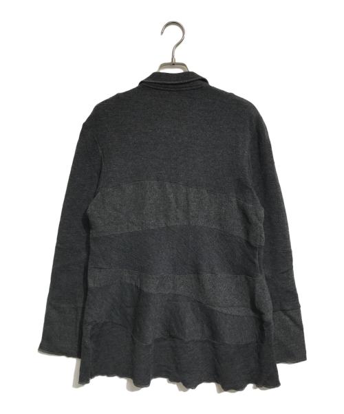 tricot COMME des GARCONS（トリココムデギャルソン）tricot COMME des GARCONS (トリココムデギャルソン) 切替ニットテーラード グレー サイズ:表記なしの古着・服飾アイテム