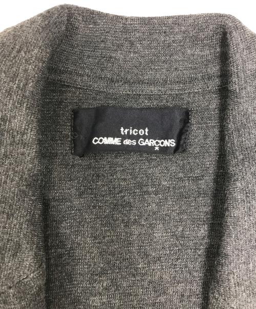 tricot COMME des GARCONS（トリココムデギャルソン）tricot COMME des GARCONS (トリココムデギャルソン) 切替ニットテーラード グレー サイズ:表記なしの古着・服飾アイテム