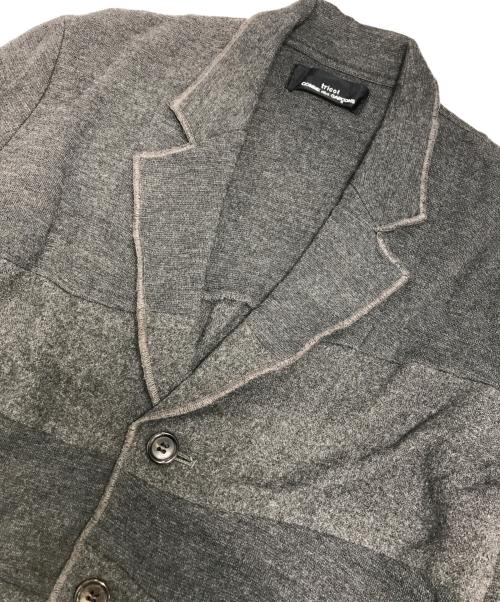 tricot COMME des GARCONS（トリココムデギャルソン）tricot COMME des GARCONS (トリココムデギャルソン) 切替ニットテーラード グレー サイズ:表記なしの古着・服飾アイテム