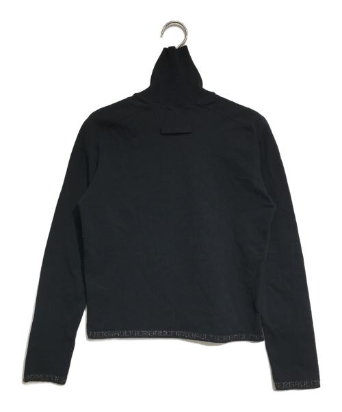 Jean Paul GAULTIER CLASSIQUE（ジャンポールゴルチエクラシック）Jean Paul GAULTIER CLASSIQUE (ジャンポールゴルチエクラシック) リブロゴタートルネックニット ブラック サイズ:48の古着・服飾アイテム