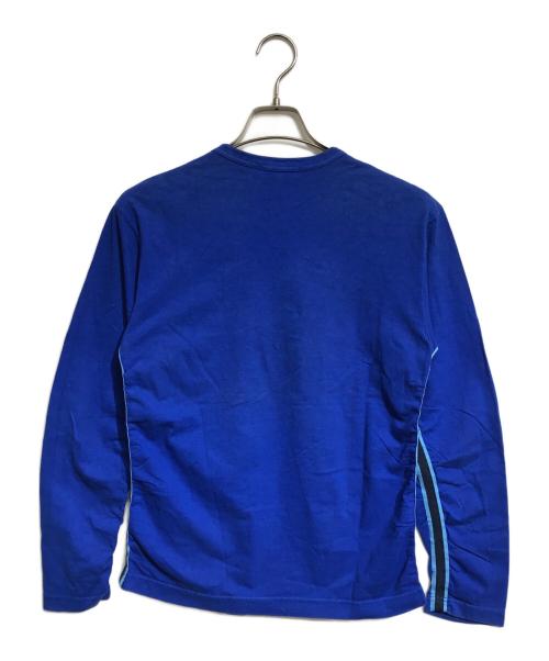 COMME des GARCONS HOMME（コムデギャルソン オム）COMME des GARCONS HOMME (コムデギャルソン オム) サイドラインロングスリーブカットソー ブルー サイズ:XSの古着・服飾アイテム