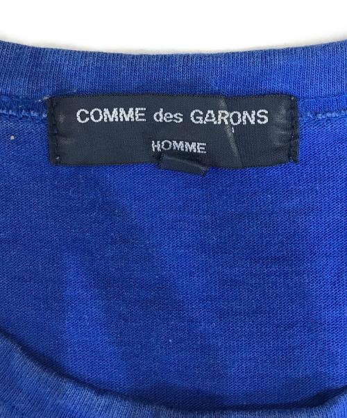COMME des GARCONS HOMME（コムデギャルソン オム）COMME des GARCONS HOMME (コムデギャルソン オム) サイドラインロングスリーブカットソー ブルー サイズ:XSの古着・服飾アイテム