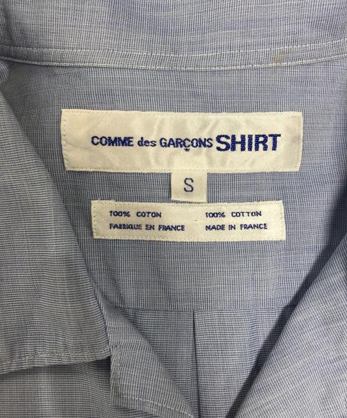 COMME des GARCONS SHIRT（コムデギャルソンシャツ）COMME des GARCONS SHIRT (コムデギャルソンシャツ) 袖切替開襟シャツ ブルー サイズ:Sの古着・服飾アイテム