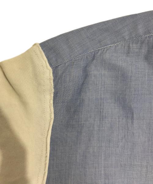COMME des GARCONS SHIRT（コムデギャルソンシャツ）COMME des GARCONS SHIRT (コムデギャルソンシャツ) 袖切替開襟シャツ ブルー サイズ:Sの古着・服飾アイテム