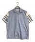 COMME des GARCONS SHIRT（コムデギャルソンシャツ）の古着「袖切替開襟シャツ」｜ブルー