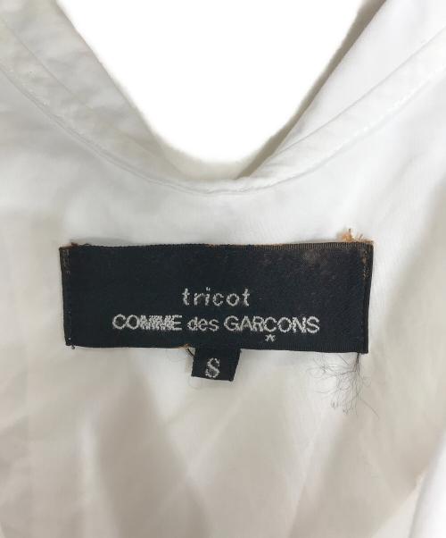 tricot COMME des GARCONS（トリココムデギャルソン）tricot COMME des GARCONS (トリココムデギャルソン) 花柄刺繍ブラウス ホワイト サイズ:Sの古着・服飾アイテム