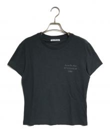 Acne studios（アクネ ストゥディオズ）の古着「スプレーロゴTシャツ」｜ブラック