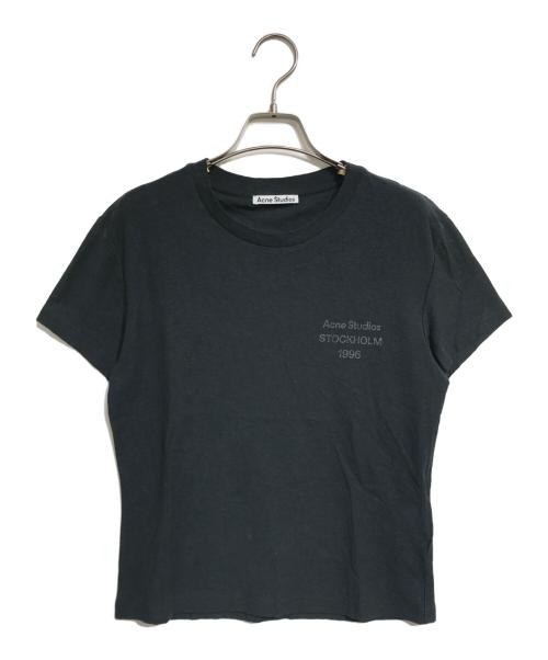 Acne studios（アクネ ストゥディオズ）Acne studios (アクネ ストゥディオズ) スプレーロゴTシャツ ブラック サイズ:Mの古着・服飾アイテム