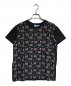 PRADAプラダ）の古着「フローラルTシャツ」｜ブラック