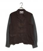 COMME des GARCONS SHIRTコムデギャルソンシャツ）の古着「切替開襟シャツ」｜ブラウン×グレー