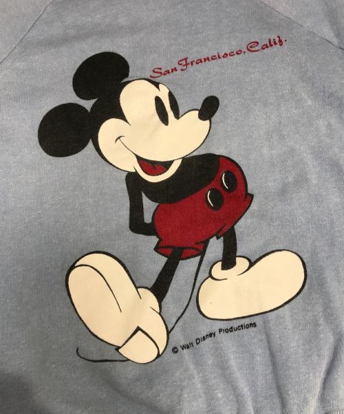 キャラクタースウェット（キャラクタースウェット）キャラクタースウェット (キャラクタースウェット) Disney(ディズニー) キャラクタースウェット ブルー サイズ:MEDIUMの古着・服飾アイテム