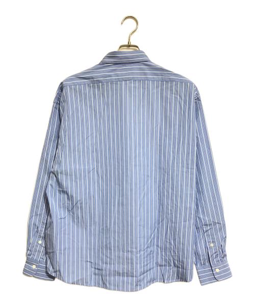 POLO RALPH LAUREN（ポロ・ラルフローレン）POLO RALPH LAUREN (ポロ・ラルフローレン) THOMAS MASON (トーマスメイソン) ストライプシャツ ネイビー サイズ:Mの古着・服飾アイテム