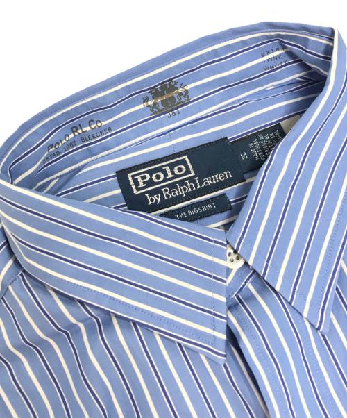 POLO RALPH LAUREN（ポロ・ラルフローレン）POLO RALPH LAUREN (ポロ・ラルフローレン) THOMAS MASON (トーマスメイソン) ストライプシャツ ネイビー サイズ:Mの古着・服飾アイテム