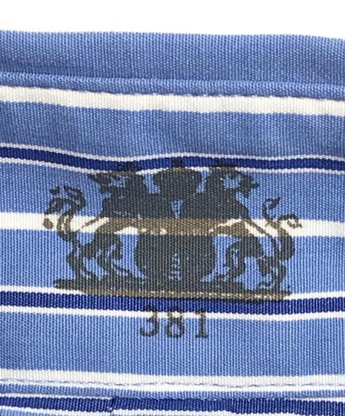 POLO RALPH LAUREN（ポロ・ラルフローレン）POLO RALPH LAUREN (ポロ・ラルフローレン) THOMAS MASON (トーマスメイソン) ストライプシャツ ネイビー サイズ:Mの古着・服飾アイテム