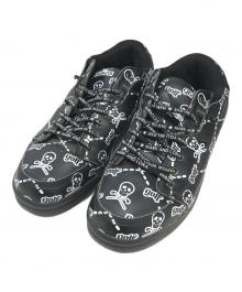 MARK&LONA×GRAVIS（マークアンドロナ×グラビス）の古着「スカルプリントスニーカー」｜ブラック
