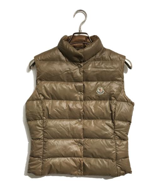 MONCLER（モンクレール）MONCLER (モンクレール) ダウンベスト ブラウン サイズ:2の古着・服飾アイテム