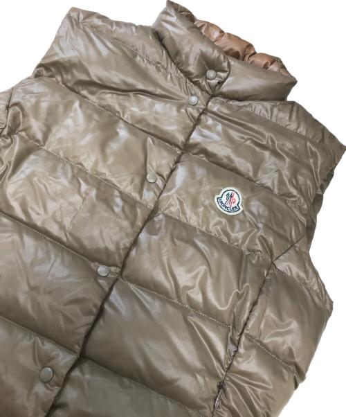 MONCLER（モンクレール）MONCLER (モンクレール) ダウンベスト ブラウン サイズ:2の古着・服飾アイテム