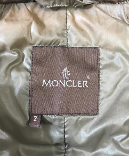 MONCLER（モンクレール）MONCLER (モンクレール) ダウンベスト ブラウン サイズ:2の古着・服飾アイテム