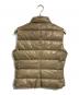 MONCLER (モンクレール) ダウンベスト ブラウン サイズ:2：20000円
