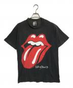 バンドTシャツバンドTシャツ）の古着「80s THE ROLLING STONES(ローリングストーンズ) バンドTシャツ」｜ブラック