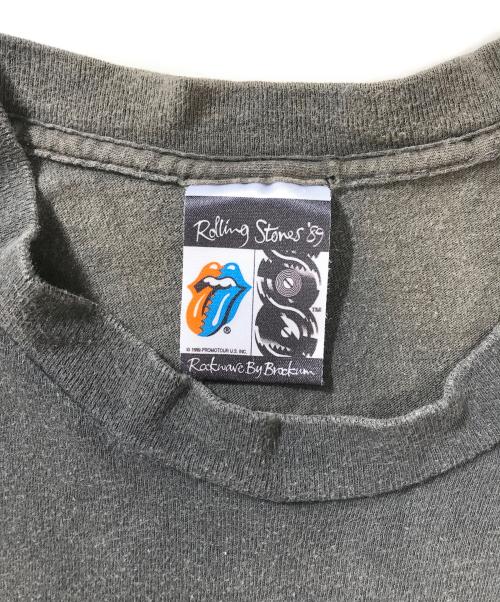 バンドTシャツ（バンドTシャツ）バンドTシャツ (バンドTシャツ) 80s THE ROLLING STONES(ローリングストーンズ) バンドTシャツ ブラック サイズ:表記なしの古着・服飾アイテム
