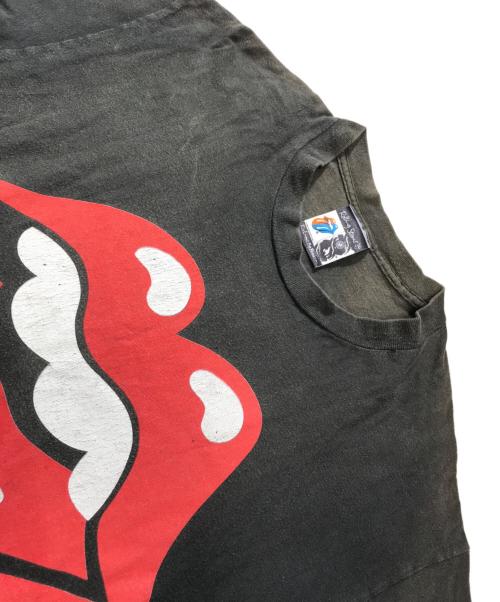 バンドTシャツ（バンドTシャツ）バンドTシャツ (バンドTシャツ) 80s THE ROLLING STONES(ローリングストーンズ) バンドTシャツ ブラック サイズ:表記なしの古着・服飾アイテム