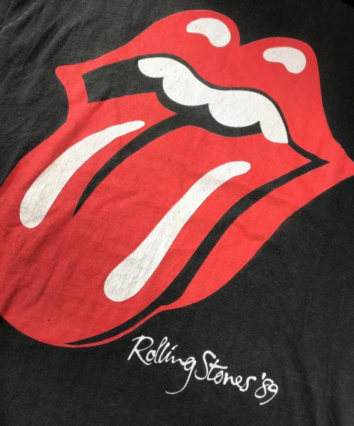 バンドTシャツ（バンドTシャツ）バンドTシャツ (バンドTシャツ) 80s THE ROLLING STONES(ローリングストーンズ) バンドTシャツ ブラック サイズ:表記なしの古着・服飾アイテム