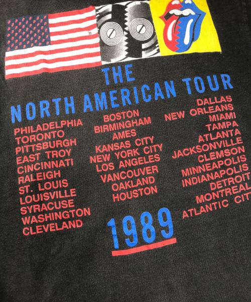 バンドTシャツ（バンドTシャツ）バンドTシャツ (バンドTシャツ) 80s THE ROLLING STONES(ローリングストーンズ) バンドTシャツ ブラック サイズ:表記なしの古着・服飾アイテム