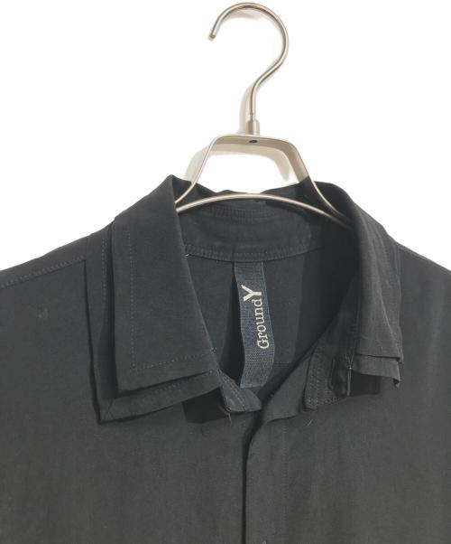 GROUND Y（グラウンドワイ）GROUND Y (グラウンドワイ) ロングシャツ ブラック サイズ:SIZE3の古着・服飾アイテム