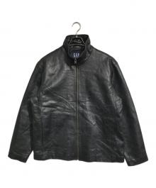 GAP（ギャップ）の古着「レザージャケット」｜ブラック