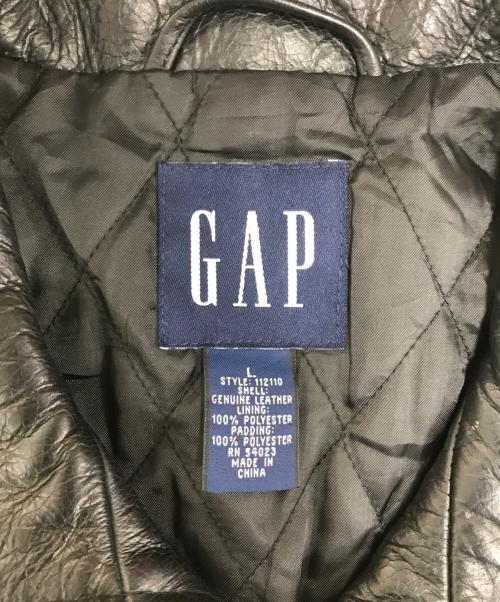 GAP（ギャップ）GAP (ギャップ) レザージャケット ブラック サイズ:Lの古着・服飾アイテム