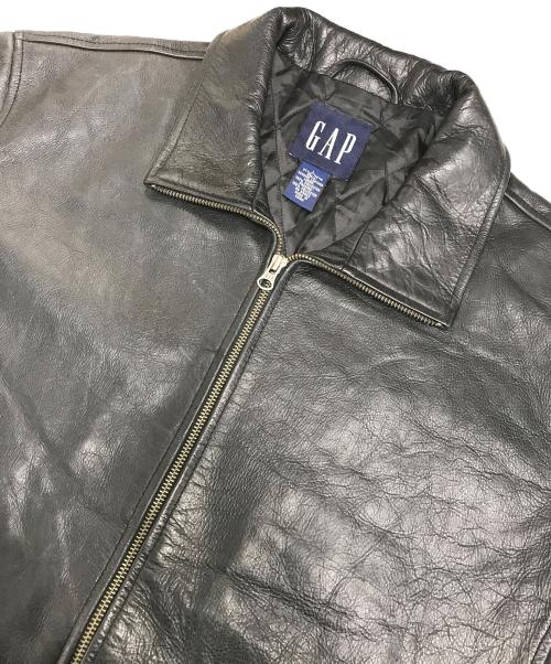 GAP（ギャップ）GAP (ギャップ) レザージャケット ブラック サイズ:Lの古着・服飾アイテム
