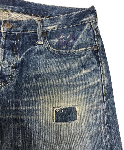 Hysteric Glamour（ヒステリックグラマー）Hysteric Glamour (ヒステリックグラマー) 小窓スタッズデニムパンツ インディゴ サイズ:34の古着・服飾アイテム