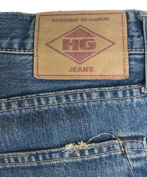 Hysteric Glamour（ヒステリックグラマー）Hysteric Glamour (ヒステリックグラマー) 小窓スタッズデニムパンツ インディゴ サイズ:34の古着・服飾アイテム