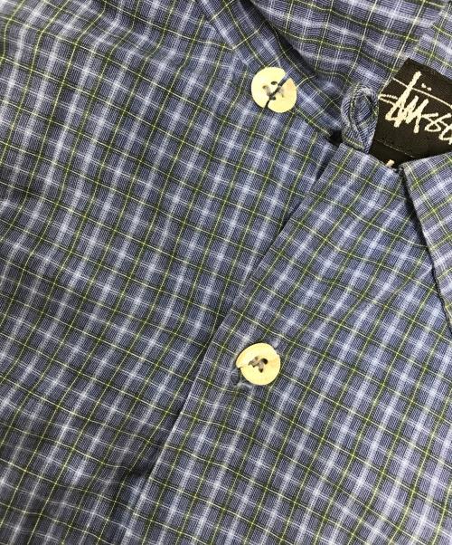stussy（ステューシー）stussy (ステューシー) チェックシャツ ブルー サイズ:Lの古着・服飾アイテム