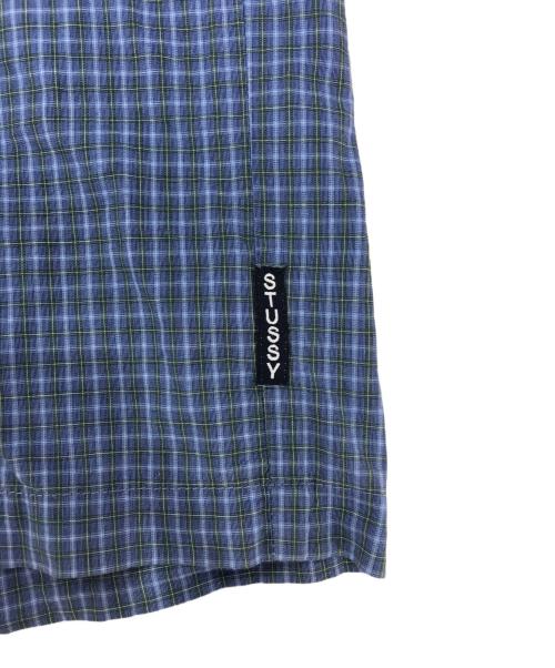 stussy（ステューシー）stussy (ステューシー) チェックシャツ ブルー サイズ:Lの古着・服飾アイテム