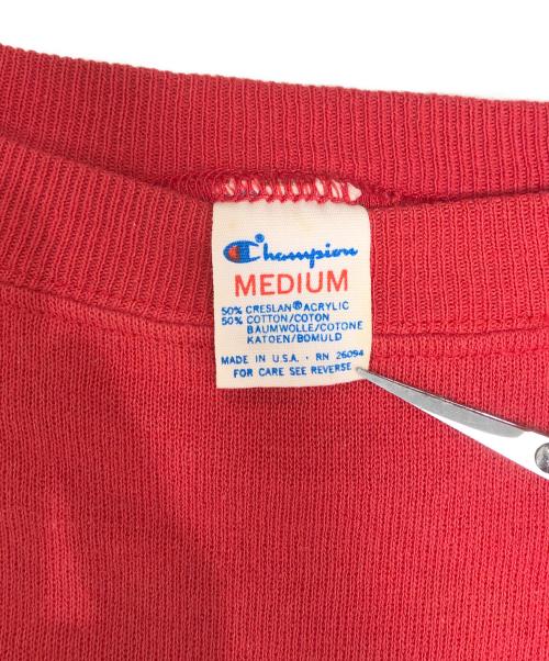 Champion（チャンピオン）Champion (チャンピオン) ラグランスウェット レッド サイズ:Mの古着・服飾アイテム
