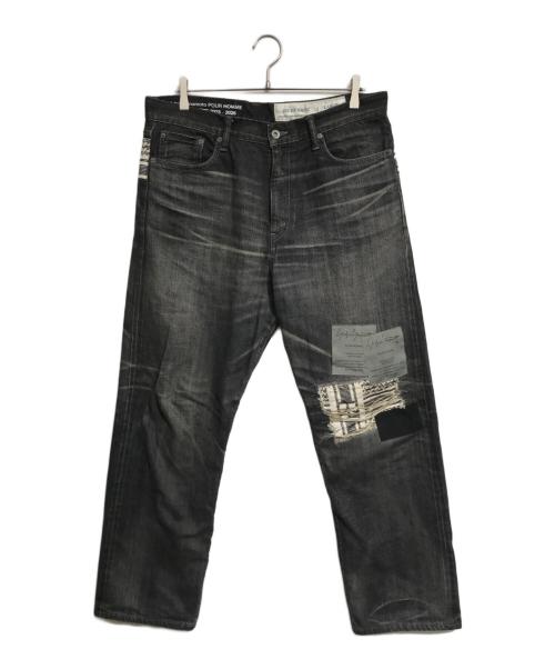 NEIGHBORHOOD（ネイバーフッド）NEIGHBORHOOD (ネイバーフッド) YOHJI YAMAMOTO (ヨウジヤマモト) デニムパンツ ブラック サイズ:Lの古着・服飾アイテム