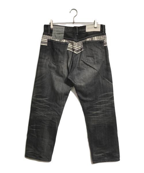 NEIGHBORHOOD（ネイバーフッド）NEIGHBORHOOD (ネイバーフッド) YOHJI YAMAMOTO (ヨウジヤマモト) デニムパンツ ブラック サイズ:Lの古着・服飾アイテム
