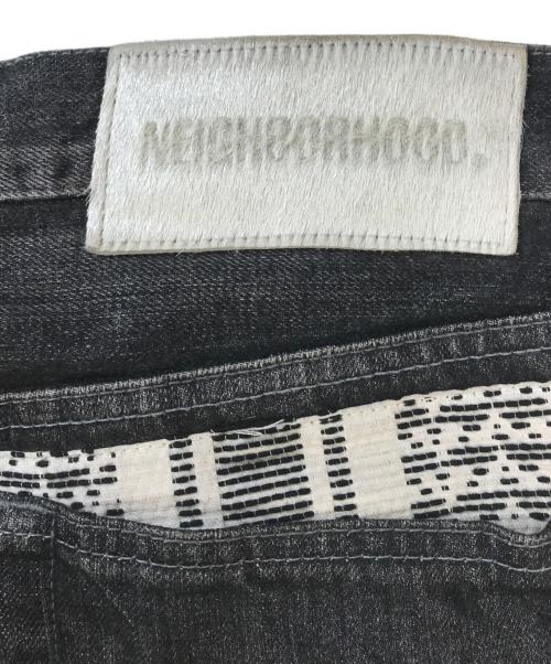NEIGHBORHOOD（ネイバーフッド）NEIGHBORHOOD (ネイバーフッド) YOHJI YAMAMOTO (ヨウジヤマモト) デニムパンツ ブラック サイズ:Lの古着・服飾アイテム