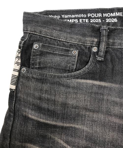 NEIGHBORHOOD（ネイバーフッド）NEIGHBORHOOD (ネイバーフッド) YOHJI YAMAMOTO (ヨウジヤマモト) デニムパンツ ブラック サイズ:Lの古着・服飾アイテム