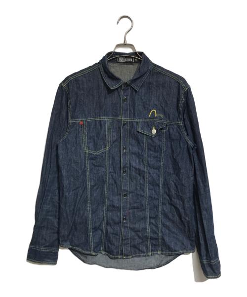 EVISU（エヴィス）EVISU (エヴィス) デニムシャツ インディゴ サイズ:XLの古着・服飾アイテム