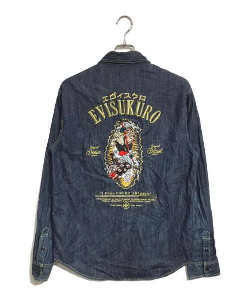EVISU（エヴィス）EVISU (エヴィス) デニムシャツ インディゴ サイズ:XLの古着・服飾アイテム