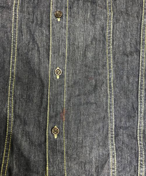 EVISU（エヴィス）EVISU (エヴィス) デニムシャツ インディゴ サイズ:XLの古着・服飾アイテム